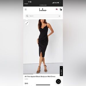 Black body on midi dress